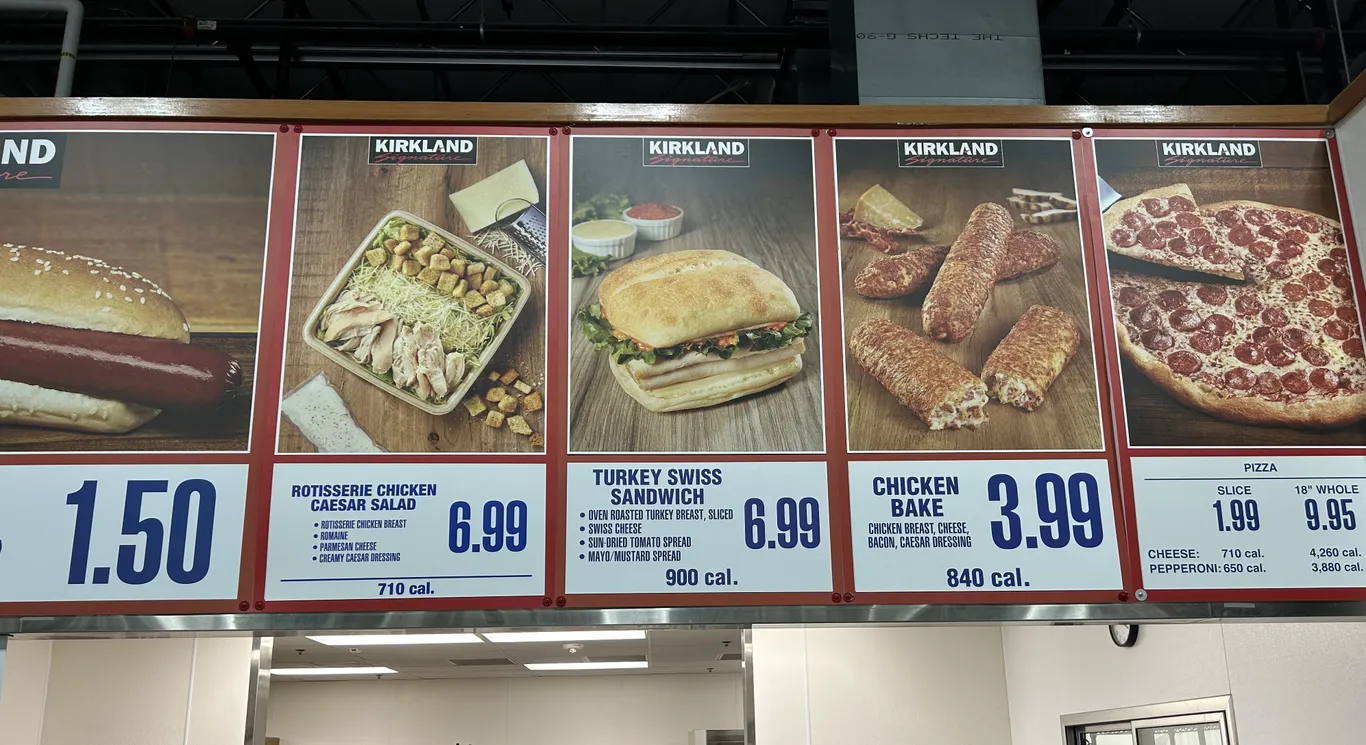 costco lunch menu